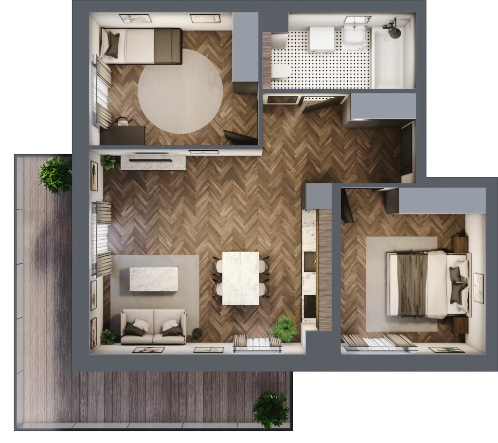 3 pokoje, apartament 62,89 m², piętro 2, oferta nr D.11, Premiera Bemowo, Warszawa, Bemowo, Chrzanów, ul. Coopera 5-7