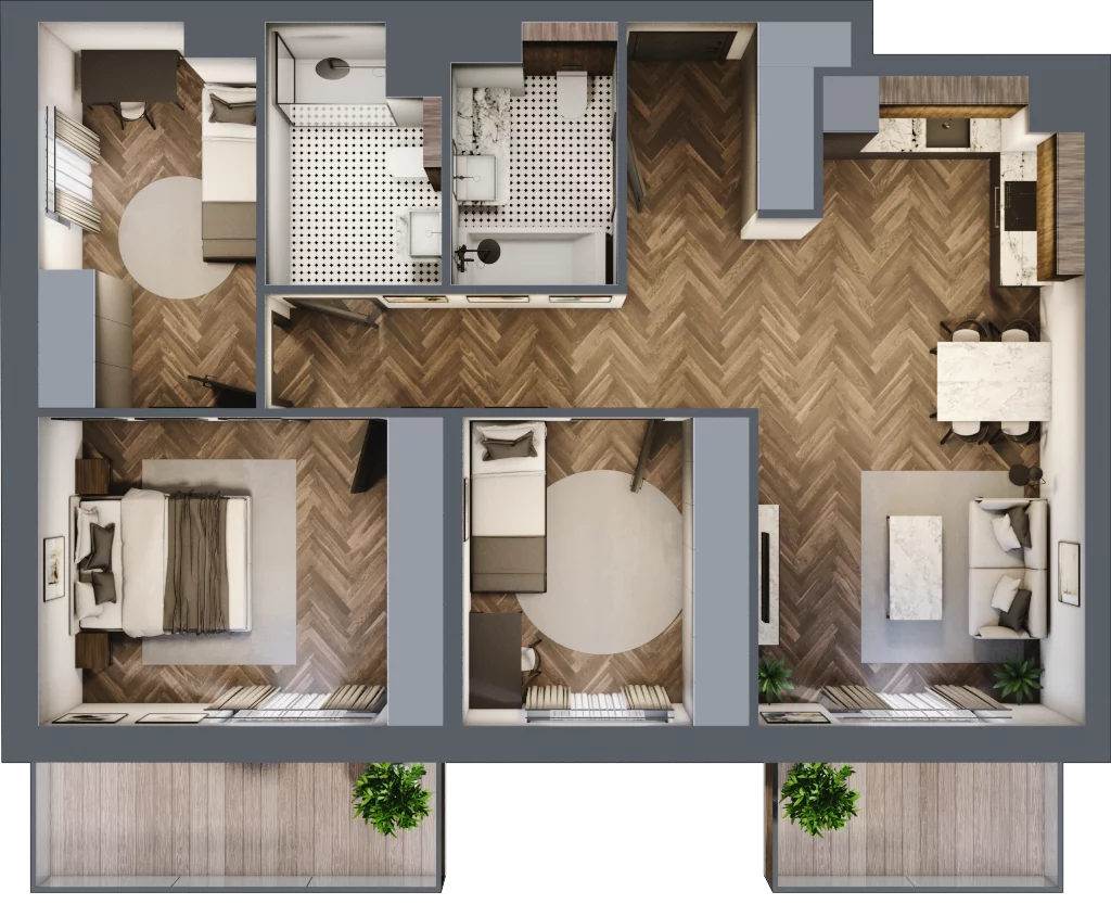 4 pokoje, apartament 77,97 m², piętro 1, oferta nr D.8, Premiera Bemowo, Warszawa, Bemowo, Chrzanów, ul. Coopera 5-7
