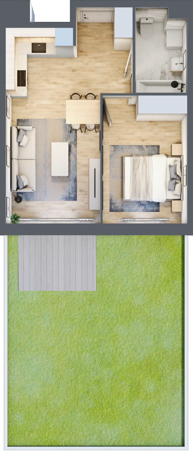 2 pokoje, mieszkanie 40,95 m², parter, oferta nr B9-K4-0-2, Żerniki Na Novo III, Wrocław, Żerniki, ul. Maxa Berga