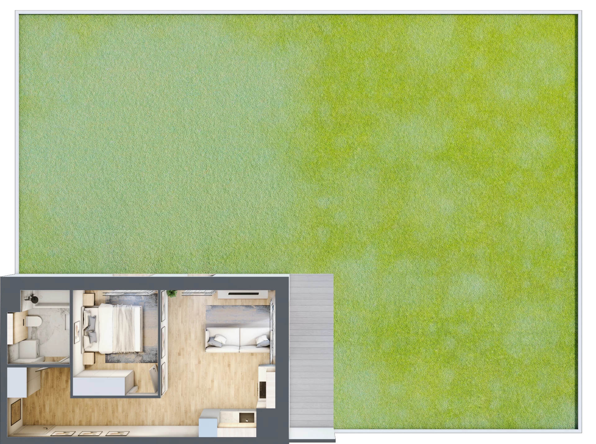 2 pokoje, mieszkanie 39,40 m², parter, oferta nr 2C.0.72, Nowa Francuska IIA, Katowice, Osiedle Paderewskiego-Muchowiec, Muchowiec, ul. Szybowcowa