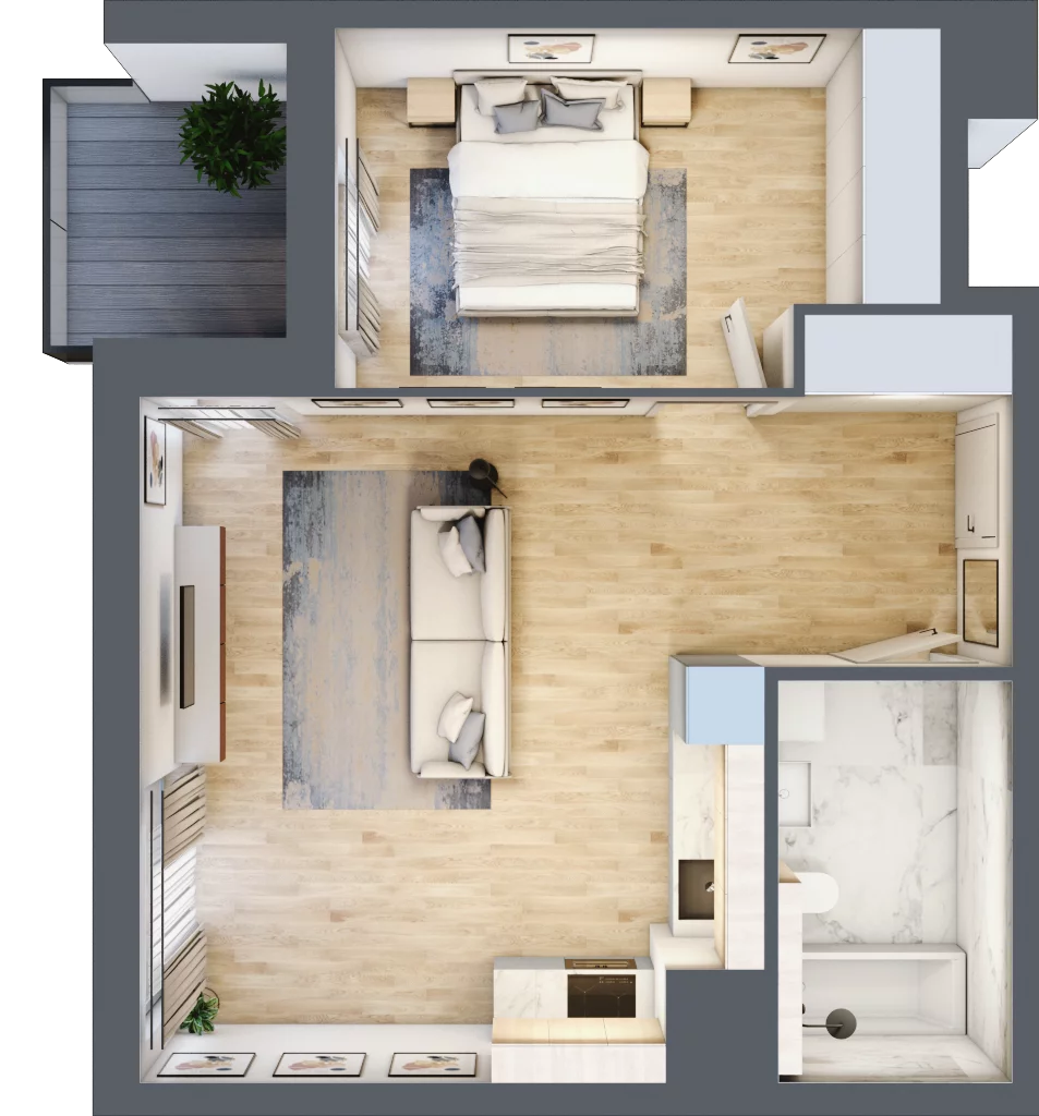 2 pokoje, mieszkanie 47,84 m², piętro 5, oferta nr 2C.5.112, Nowa Francuska IIA, Katowice, Osiedle Paderewskiego-Muchowiec, Muchowiec, ul. Szybowcowa