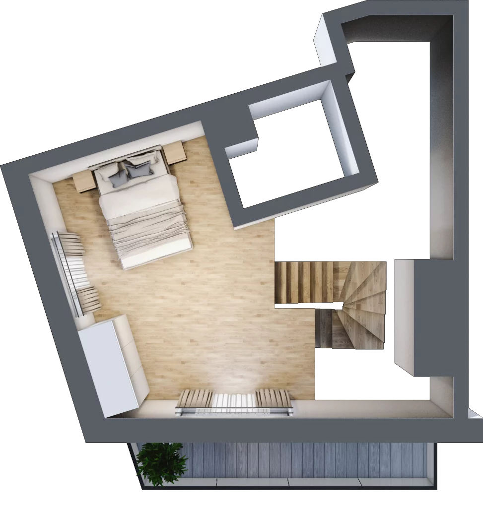3 pokoje, mieszkanie 41,99 m², piętro 2, oferta nr A.2.66, My Forest, Warszawa, Białołęka, ul. Modlińska 342
