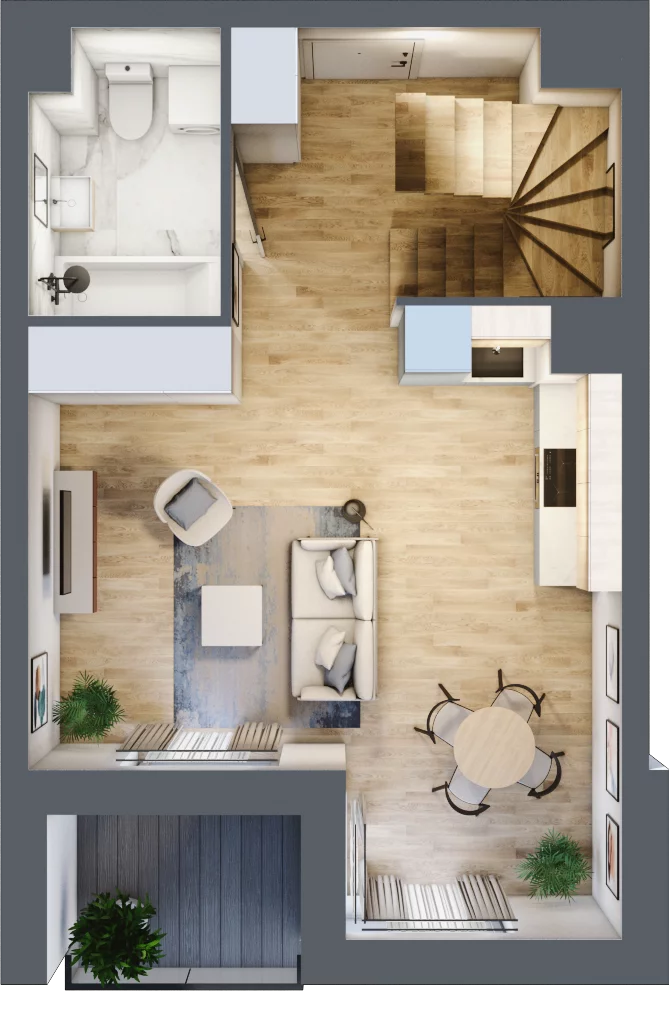 2 pokoje, mieszkanie 38,97 m², piętro 2, oferta nr A.2.40, My Forest, Warszawa, Białołęka, ul. Modlińska 342