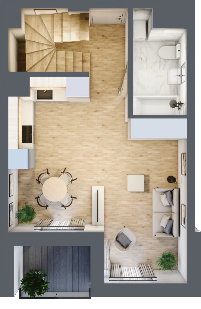 2 pokoje, mieszkanie 38,21 m², piętro 2, oferta nr A.2.41, My Forest, Warszawa, Białołęka, ul. Modlińska 342