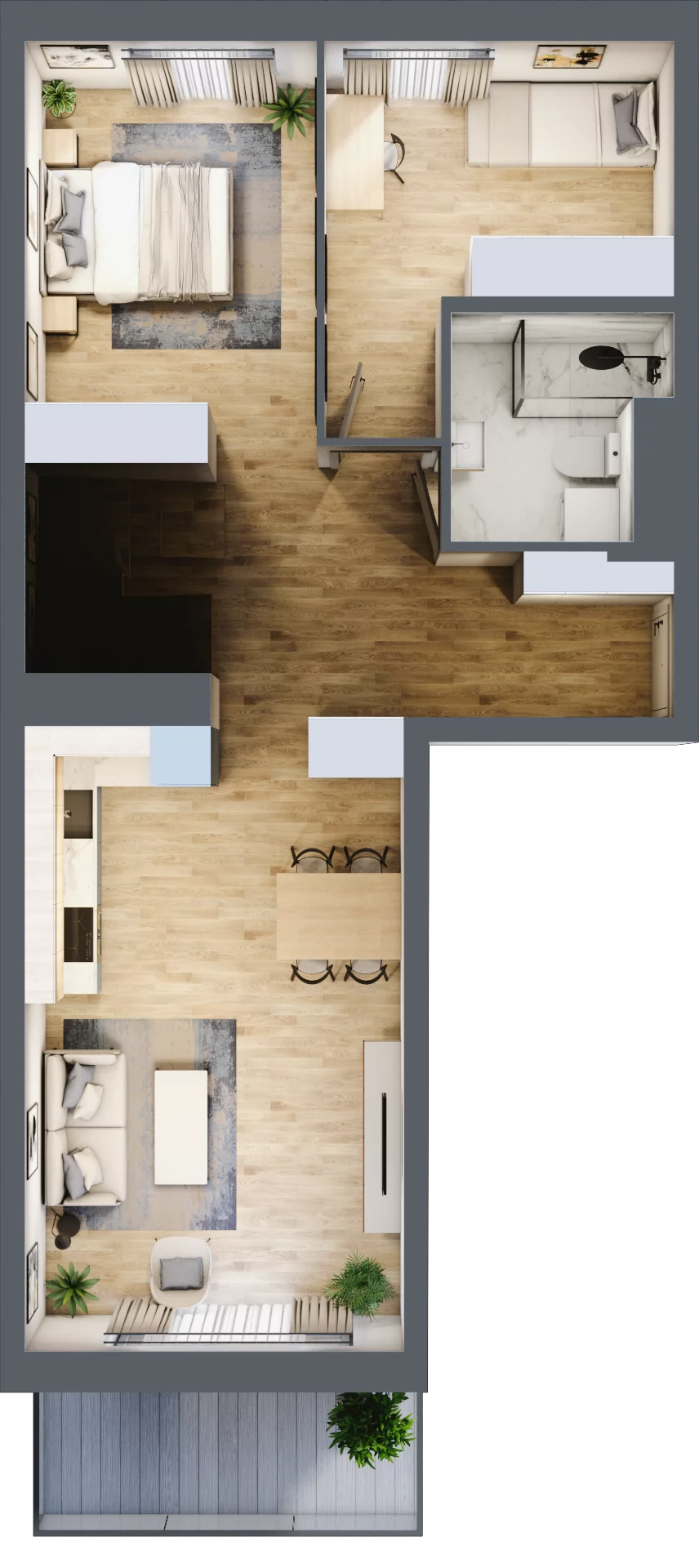 4 pokoje, mieszkanie 64,11 m², piętro 2, oferta nr A.2.68, My Forest, Warszawa, Białołęka, ul. Modlińska 342