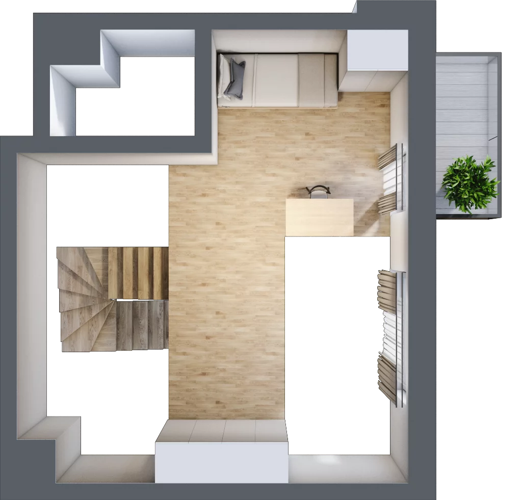 2 pokoje, mieszkanie 41,59 m², piętro 2, oferta nr B.2.43, My Forest, Warszawa, Białołęka, ul. Modlińska 342