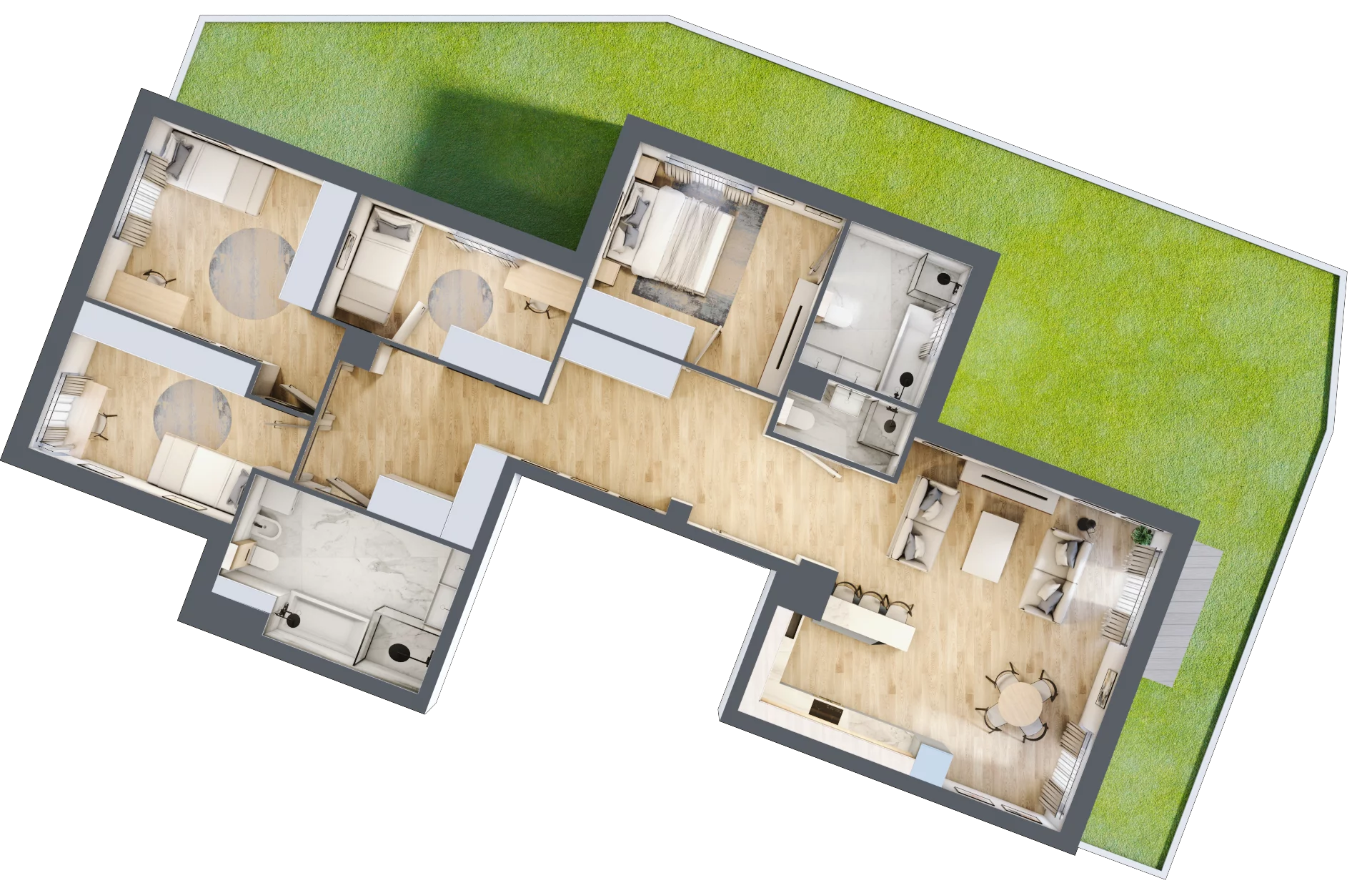 5 pokoi, mieszkanie 118,78 m², parter, oferta nr 106F/M094, Miasteczko Jutrzenki Dzielnica Hortensji, Warszawa, Włochy, ul. Jutrzenki 106F