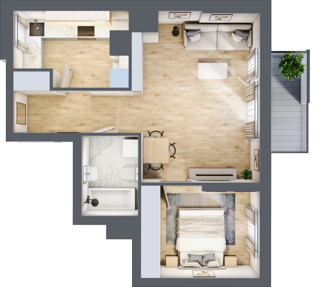2 pokoje, mieszkanie 48,51 m², piętro 4, oferta nr A/25, Sycylijska, Warszawa, Mokotów, Stegny, ul. Sycylijska