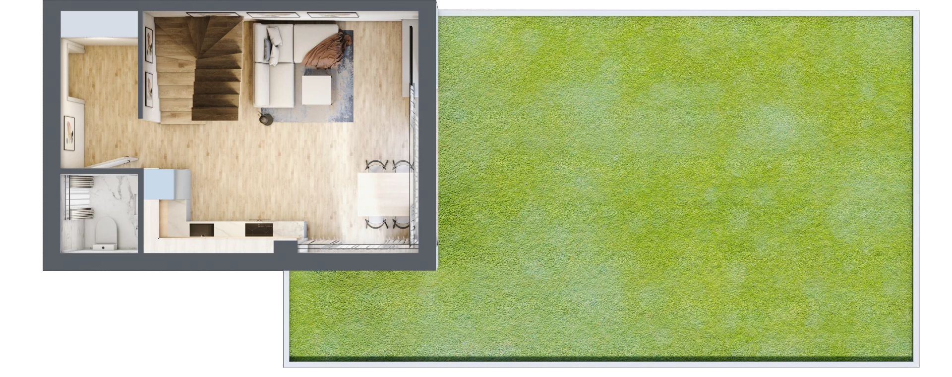 Dom 64,90 m², oferta nr 15, Zielone Ogrody, Łódź, Widzew, ul. Zygmunta