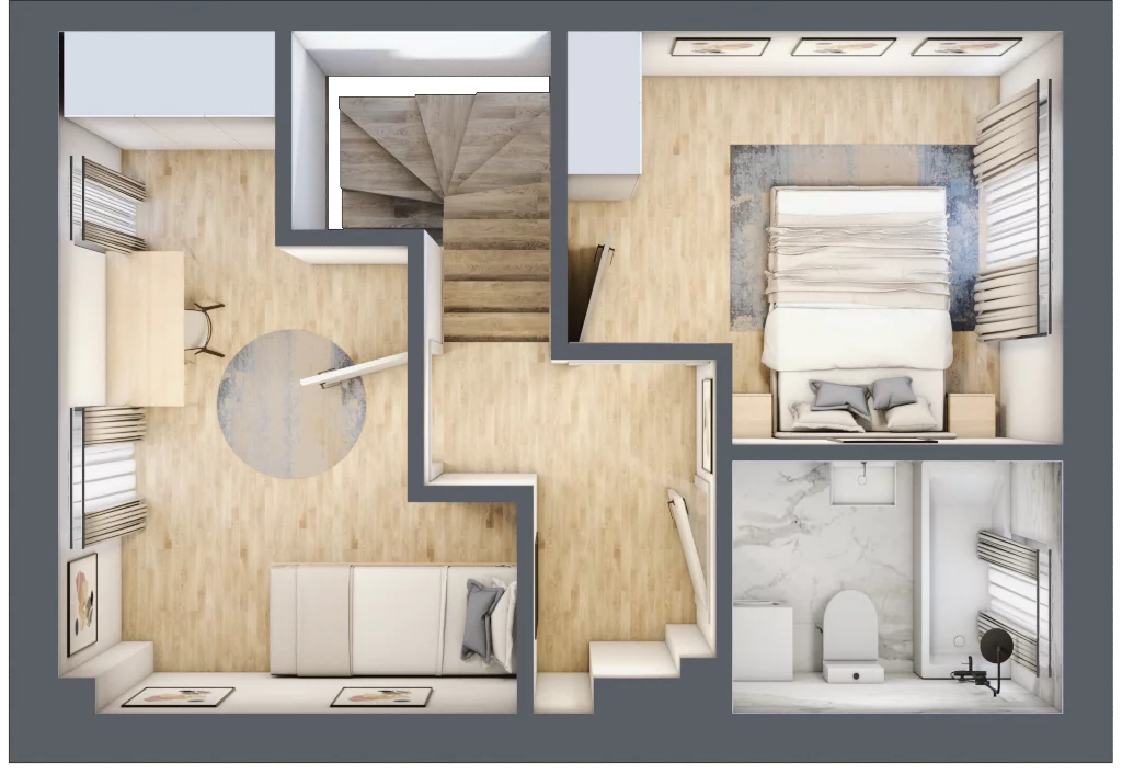 Dom 64,90 m², oferta nr 15, Zielone Ogrody, Łódź, Widzew, ul. Zygmunta
