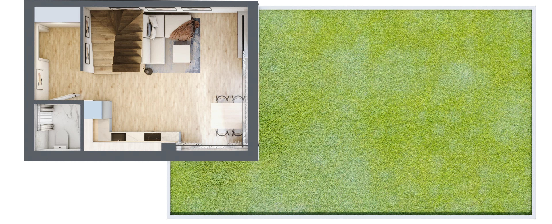 Dom 65,04 m², oferta nr 19, Zielone Ogrody, Łódź, Widzew, ul. Zygmunta