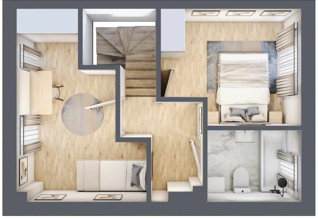 Dom 65,04 m², oferta nr 19, Zielone Ogrody, Łódź, Widzew, ul. Zygmunta