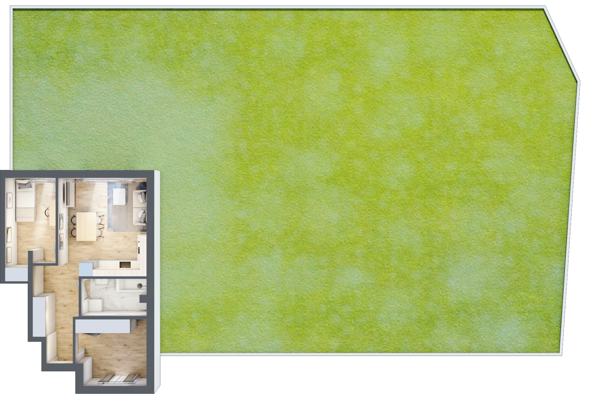 3 pokoje, mieszkanie 46,34 m², parter, oferta nr 45, Manufaktura Marki 2, Marki, ul. Stawowa