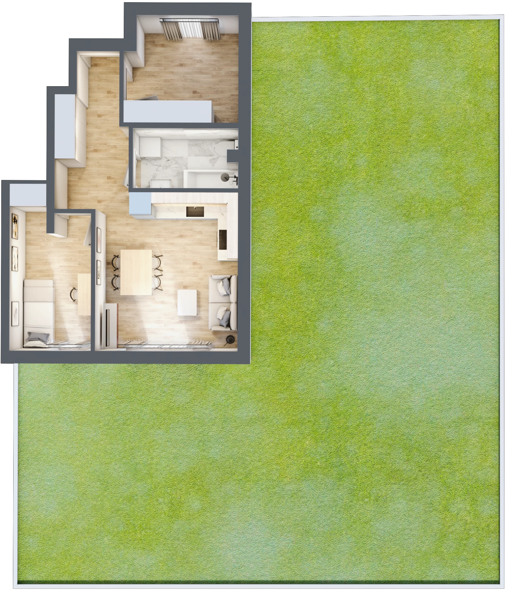 3 pokoje, mieszkanie 46,34 m², parter, oferta nr 73, Manufaktura Marki 2, Marki, ul. Stawowa