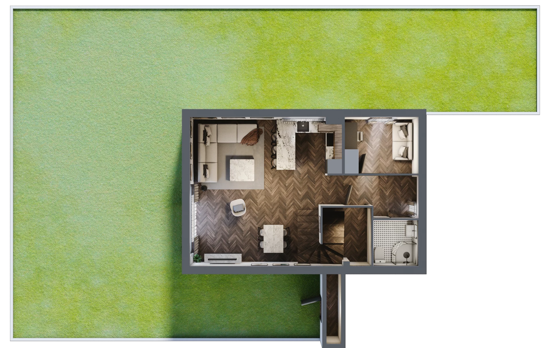 Dom 140,89 m², oferta nr 2B, Wille przy Lesie, Jazgarzewszczyzna, ul. Krzywa