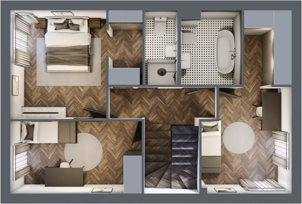 Dom 140,89 m², oferta nr 2B, Wille przy Lesie, Jazgarzewszczyzna, ul. Krzywa