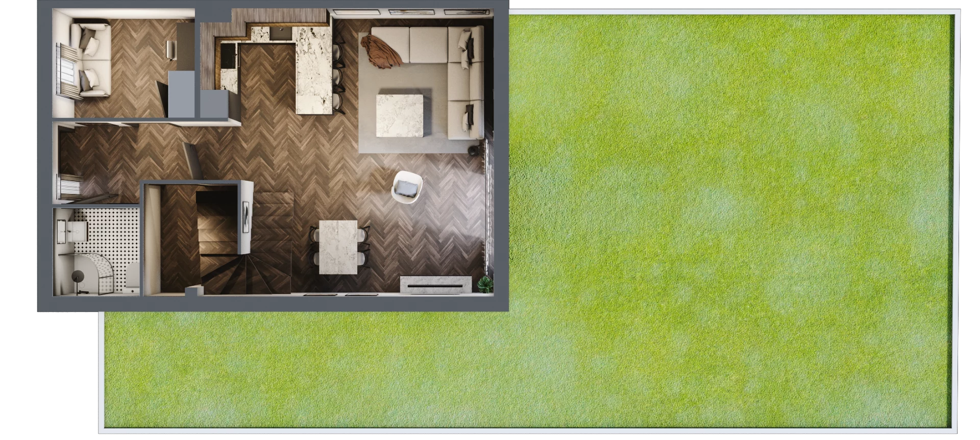 Dom 150,60 m², oferta nr 9B, Wille przy Lesie, Jazgarzewszczyzna, ul. Krzywa
