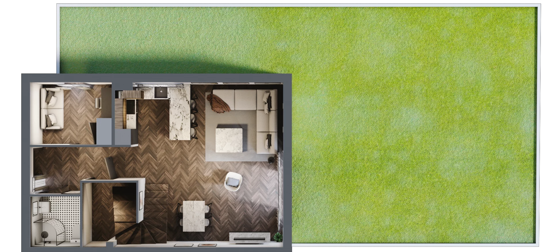 Dom 150,60 m², oferta nr 6A, Wille przy Lesie, Jazgarzewszczyzna, ul. Krzywa