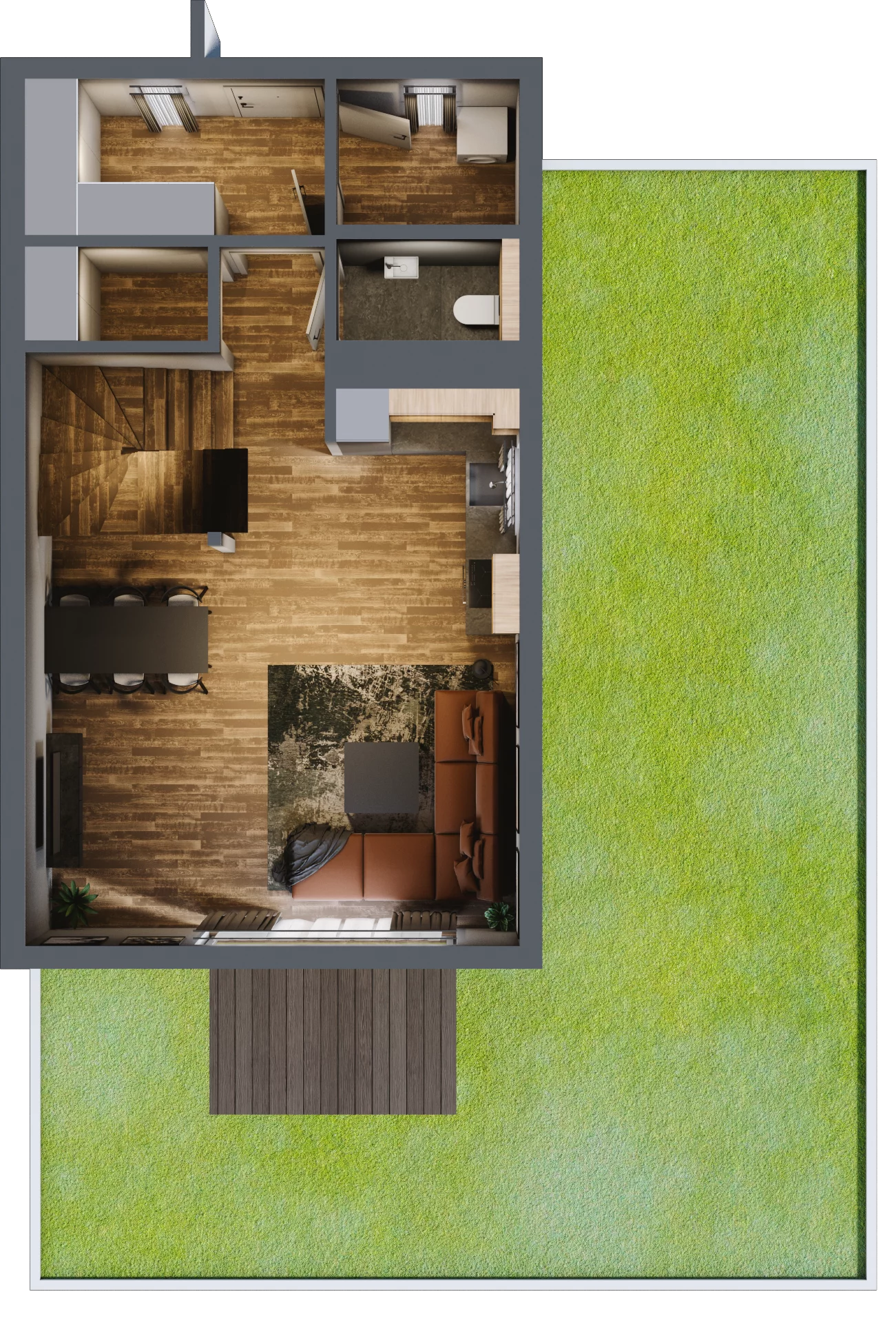 Dom 100,78 m², oferta nr C2-lokal wykończony "pod klucz", Osiedle Jabłoniowa Aleja, Choroszcz, ul. Rybacka