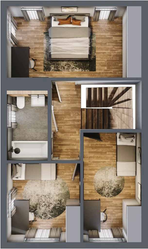 Dom 100,82 m², oferta nr F1, Osiedle Jabłoniowa Aleja, Choroszcz, ul. Rybacka