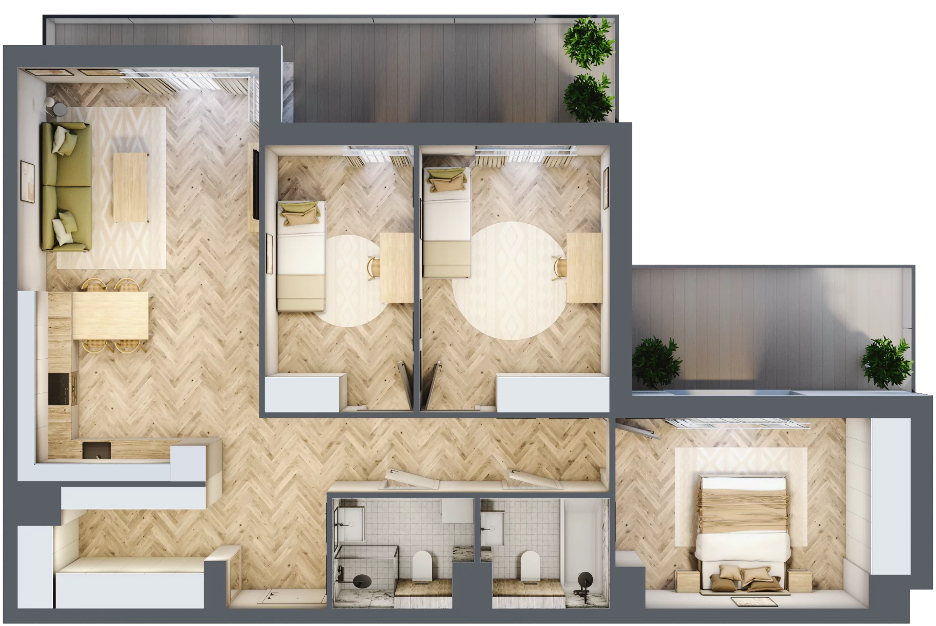 4 pokoje, apartament 87,97 m², piętro 3, oferta nr M.3.16, Marimonte - Apartamenty Mieszkalne, Warszawa, Bielany, Marymont-Kaskada, ul. Marymoncka 4