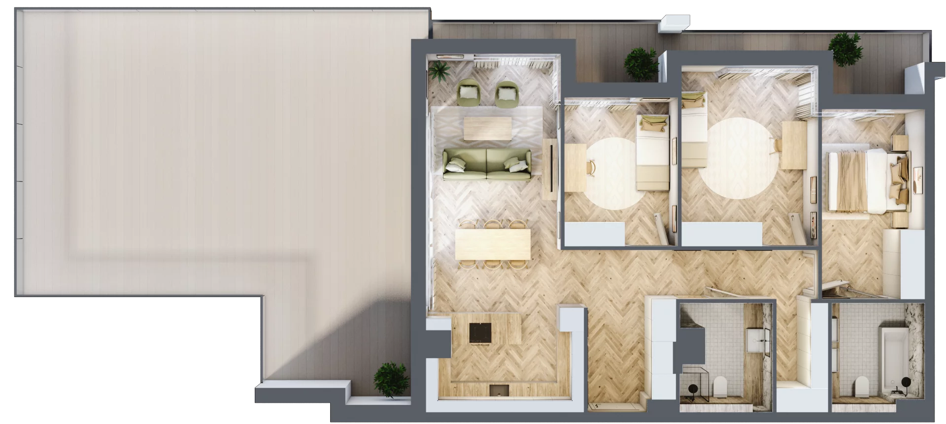 4 pokoje, apartament 101,71 m², piętro 5, oferta nr M.5.12, Marimonte - Apartamenty Mieszkalne, Warszawa, Bielany, Marymont-Kaskada, ul. Marymoncka 4