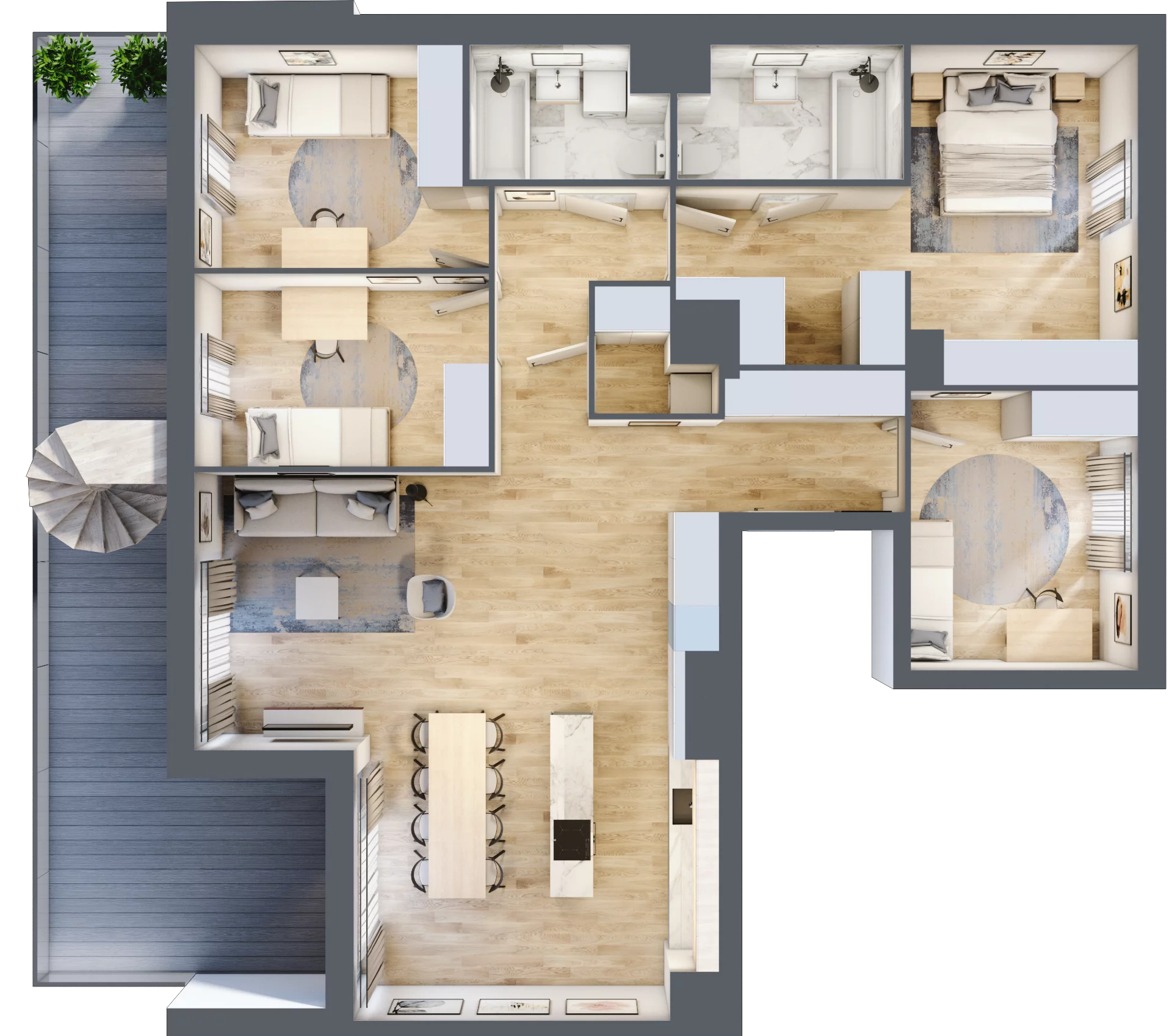 5 pokoi, apartament 117,92 m², piętro 6, oferta nr MA087, ale!KEN, Warszawa, Ursynów, Ursynów Centrum, ul. Indiry Gandhi 7