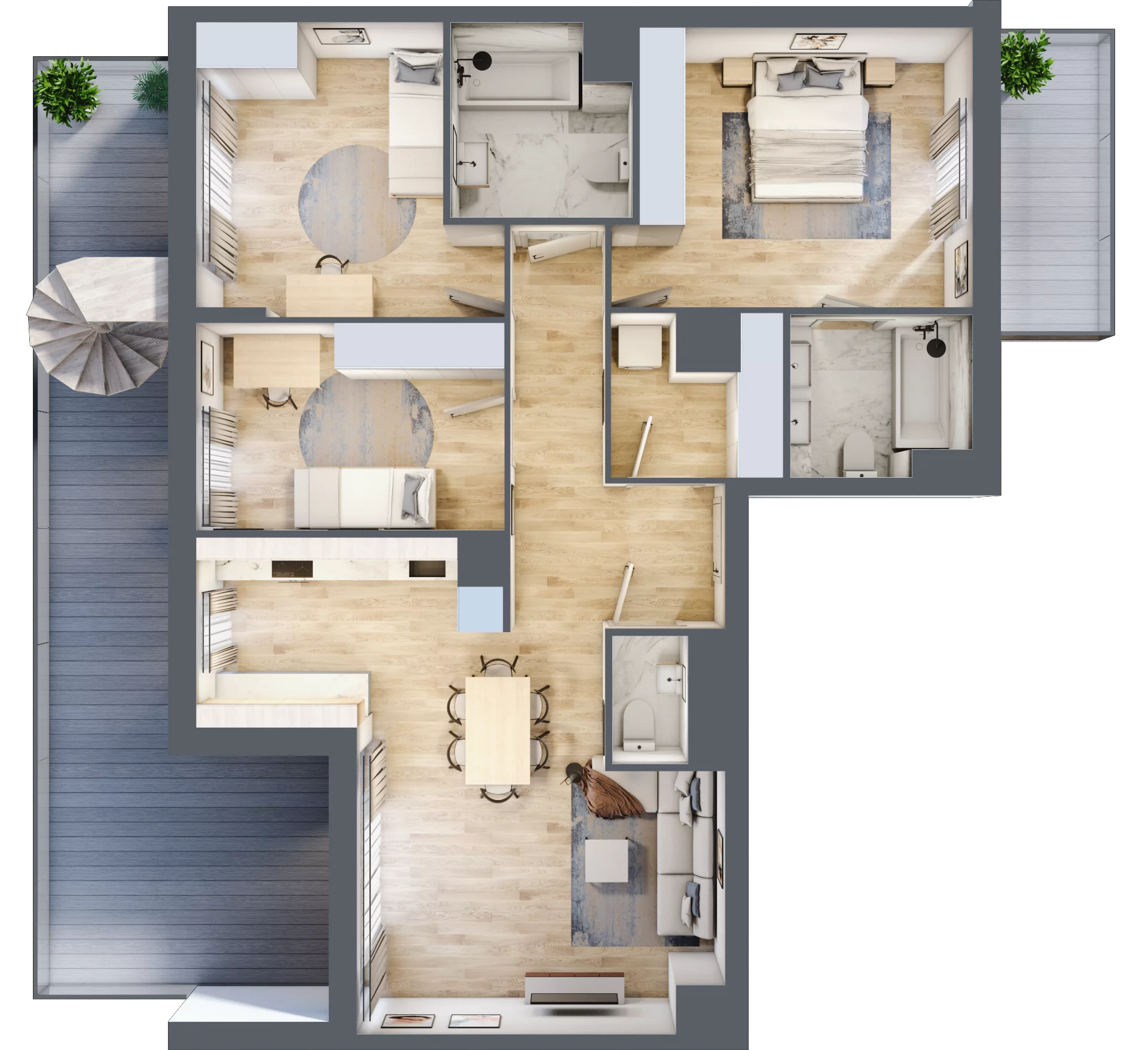 4 pokoje, apartament 97,30 m², piętro 6, oferta nr MA060, ale!KEN, Warszawa, Ursynów, Ursynów Centrum, ul. Indiry Gandhi 7