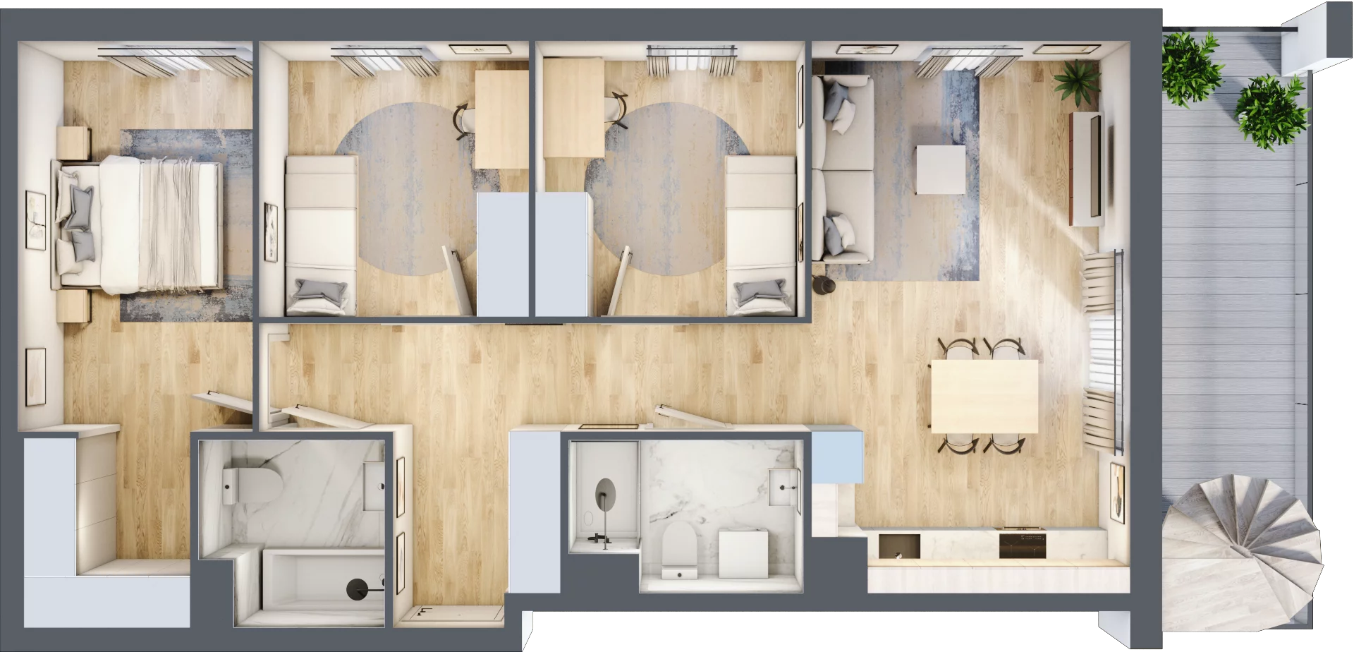 4 pokoje, apartament 80,54 m², piętro 6, oferta nr MA118, ale!KEN, Warszawa, Ursynów, Ursynów Centrum, ul. Indiry Gandhi 7
