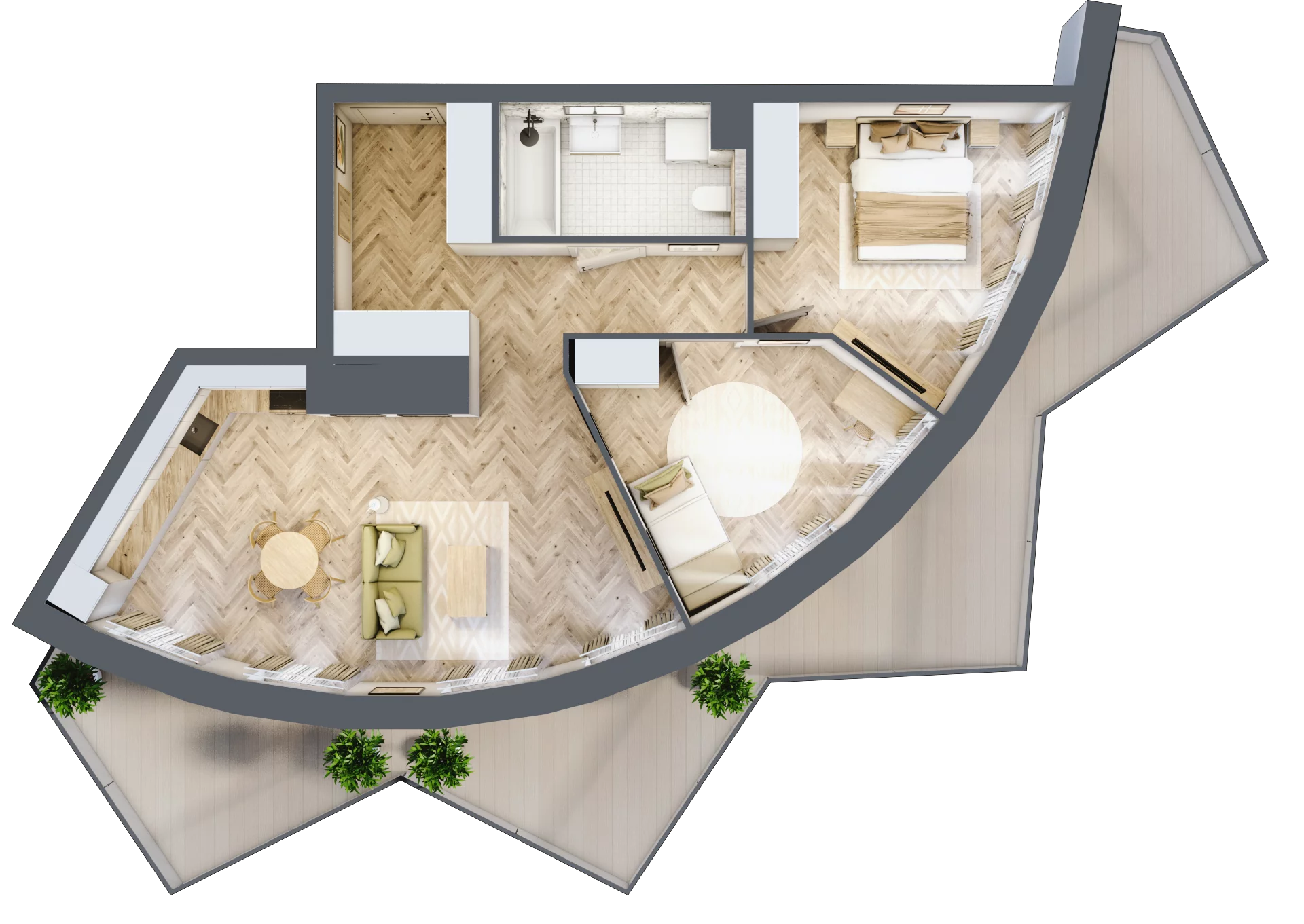 3 pokoje, apartament 69,10 m², piętro 6, oferta nr A77, Drago, Kraków, Bronowice, Górka Narodowa, ul. Stefana Banacha
