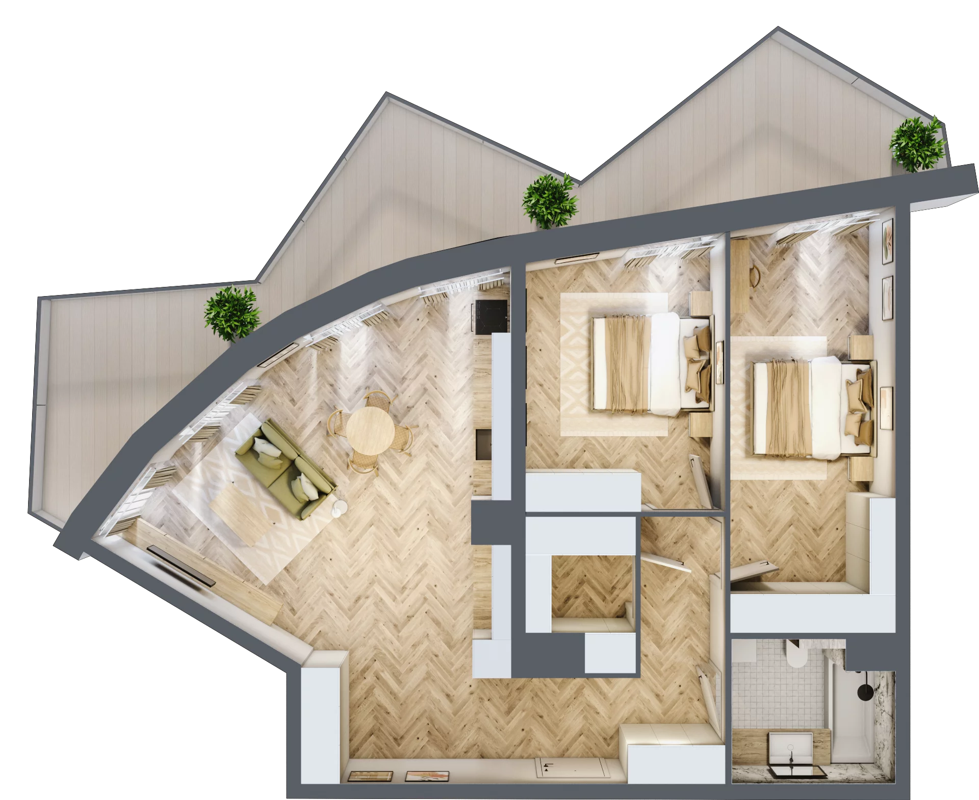 3 pokoje, apartament 81,24 m², piętro 6, oferta nr A78, Drago, Kraków, Bronowice, Górka Narodowa, ul. Stefana Banacha