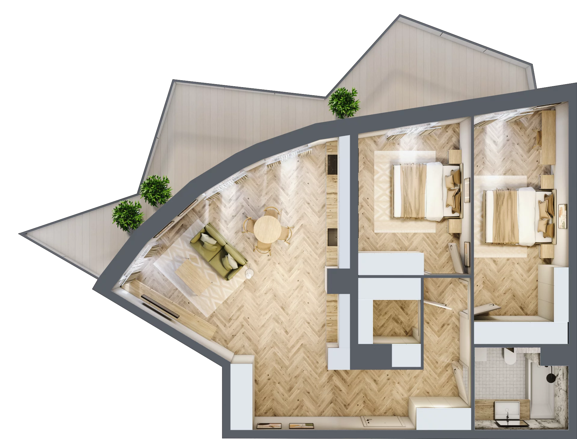3 pokoje, apartament 81,23 m², piętro 5, oferta nr A67, Drago, Kraków, Bronowice, Górka Narodowa, ul. Stefana Banacha