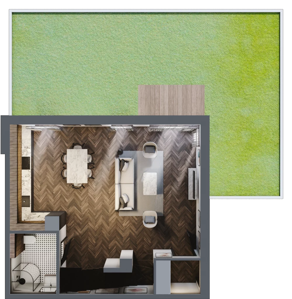 Dom 100,00 m², oferta nr 7.1, Tesoro Golf Park 4PLEX, Pętkowice, ul. Parkowa