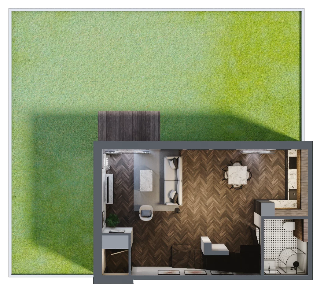 Dom 88,00 m², oferta nr 21.2 , Tesoro Golf Park 4PLEX, Pętkowice, ul. Parkowa