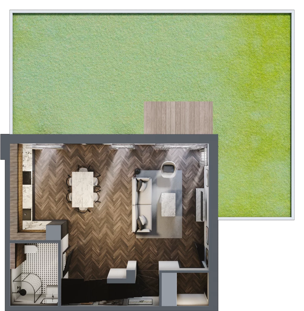 Dom 91,00 m², oferta nr 5.1., Tesoro Golf Park 4PLEX, Pętkowice, ul. Parkowa