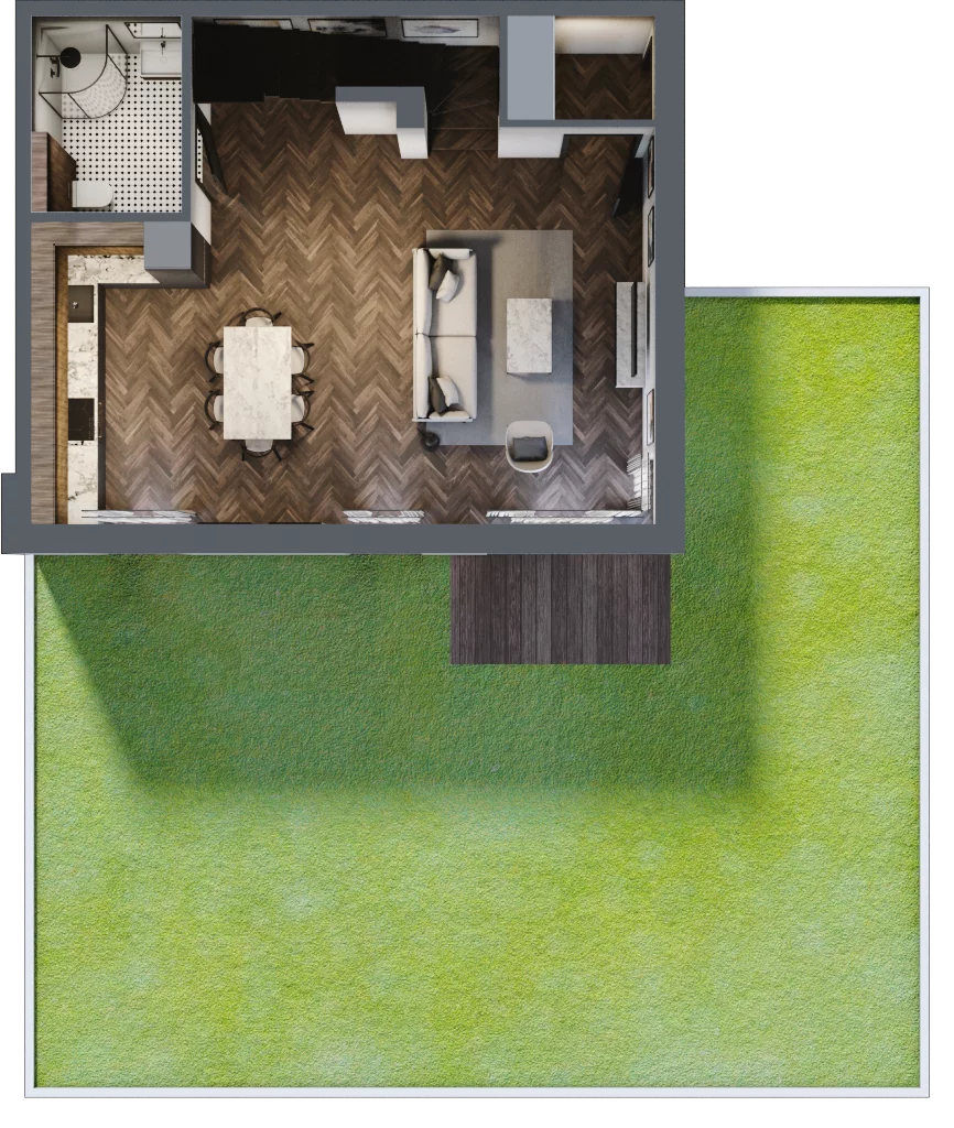Dom 91,00 m², oferta nr 17.2 , Tesoro Golf Park 4PLEX, Pętkowice, ul. Parkowa