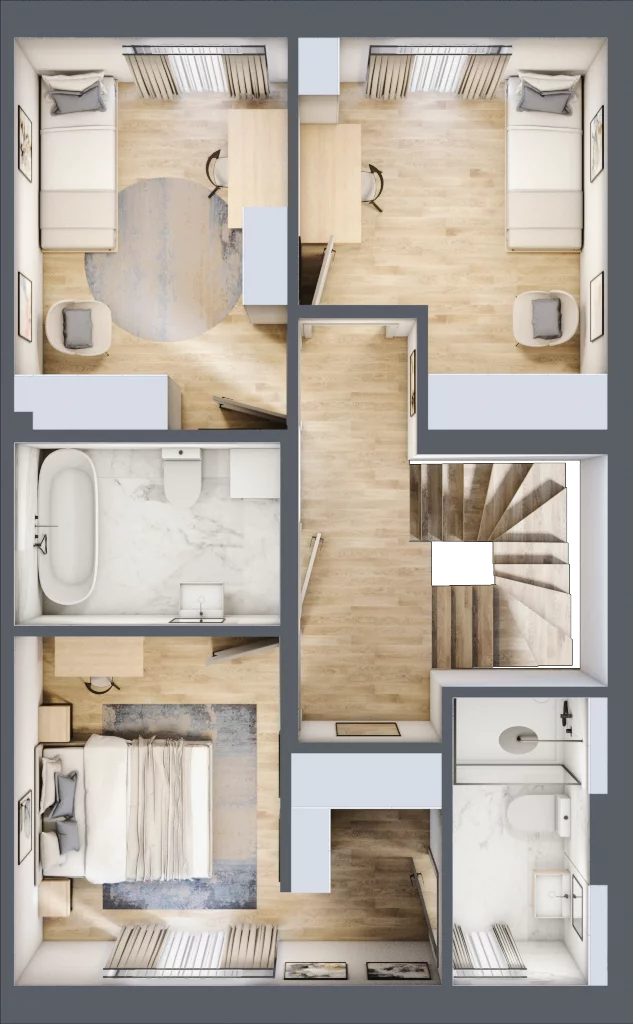 Dom 109,84 m², oferta nr 13/2, Dzielnica Hrabska - etap IV - domy z garażami, Falenty Nowe, ul. Droga Hrabska 4G