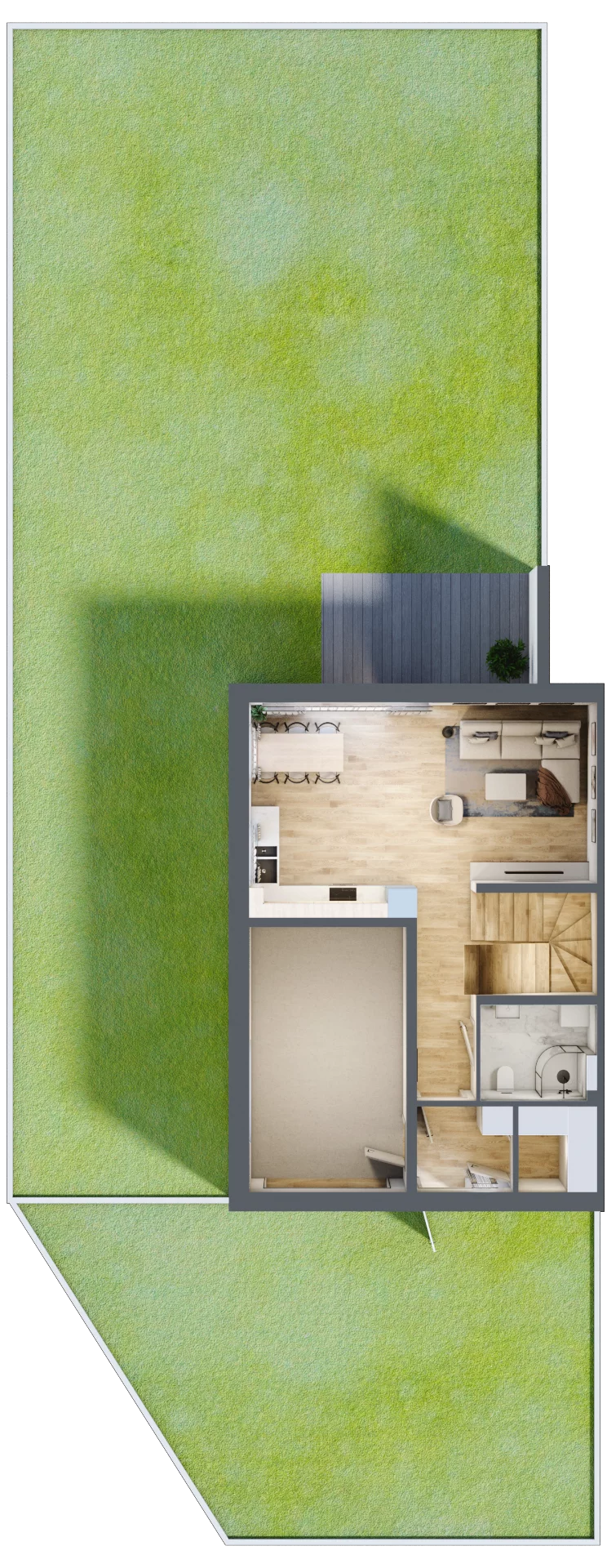 Dom 129,96 m², oferta nr 13/1, Dzielnica Hrabska - etap IV - domy z garażami, Falenty Nowe, ul. Droga Hrabska 4G