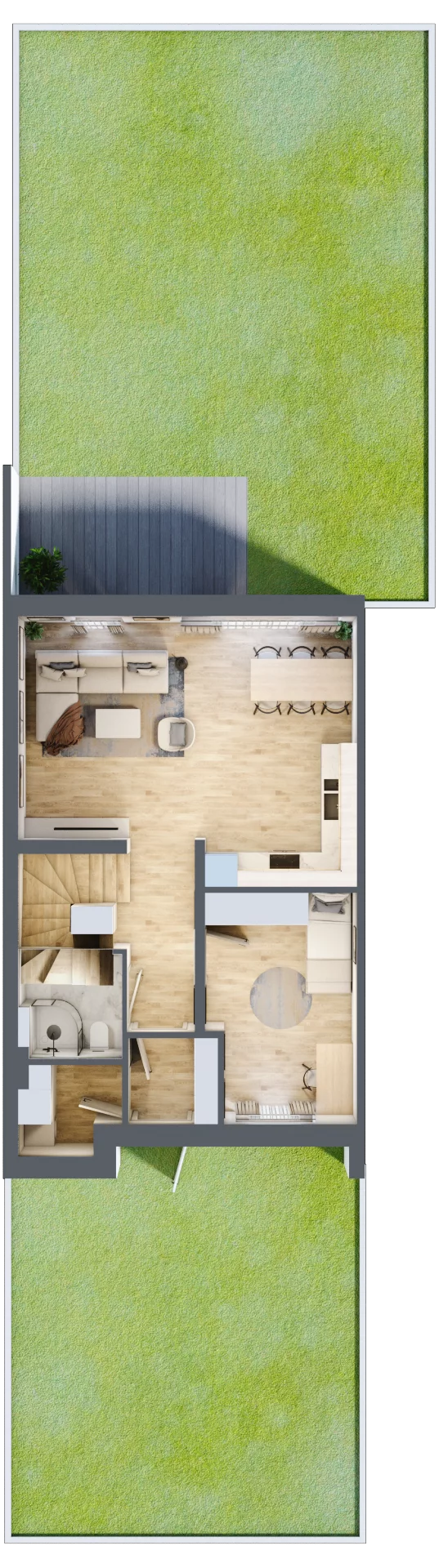 Dom 109,84 m², oferta nr 14/2, Dzielnica Hrabska - etap IV - domy z garażami, Falenty Nowe, ul. Droga Hrabska 4G