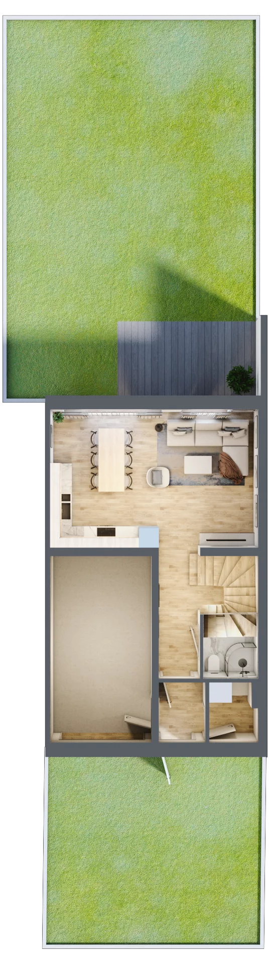 Dom 113,20 m², oferta nr 15/2, Dzielnica Hrabska - etap IV - domy z garażami, Falenty Nowe, ul. Droga Hrabska 4G
