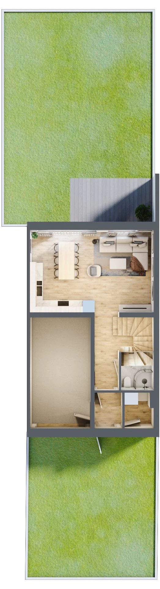 Dom 113,20 m², oferta nr 23/2, Dzielnica Hrabska - etap IV - domy z garażami, Falenty Nowe, ul. Droga Hrabska 4G