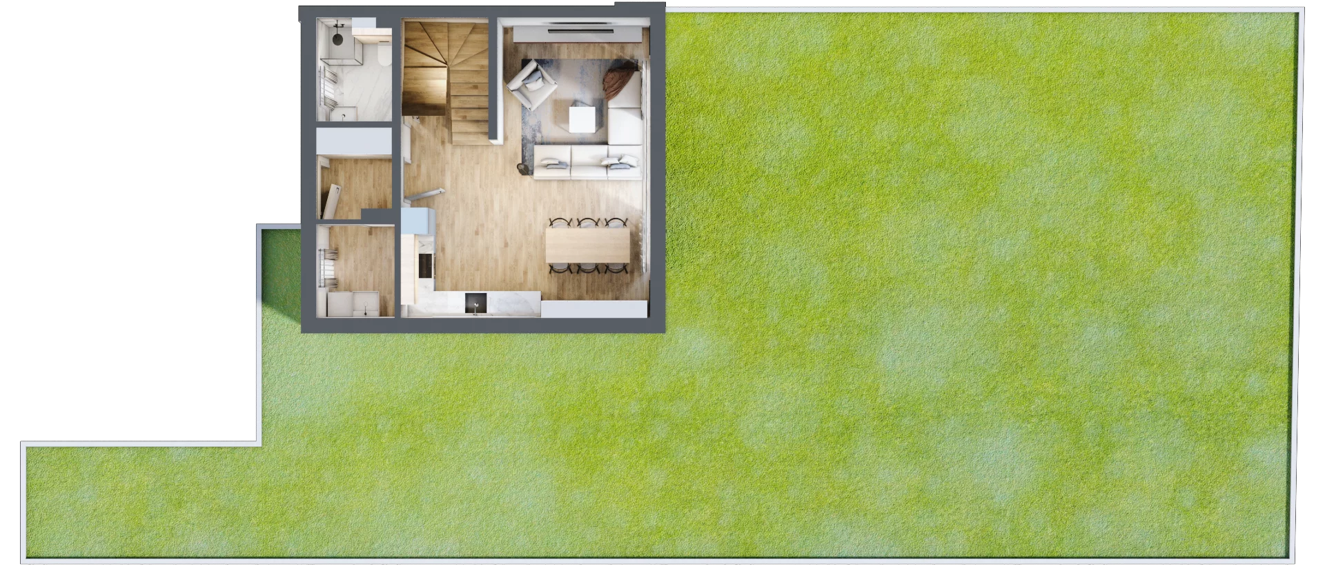 Dom 96,95 m², oferta nr 2/2, Brzegowa Park etap II, Łomianki, ul. Brzegowa