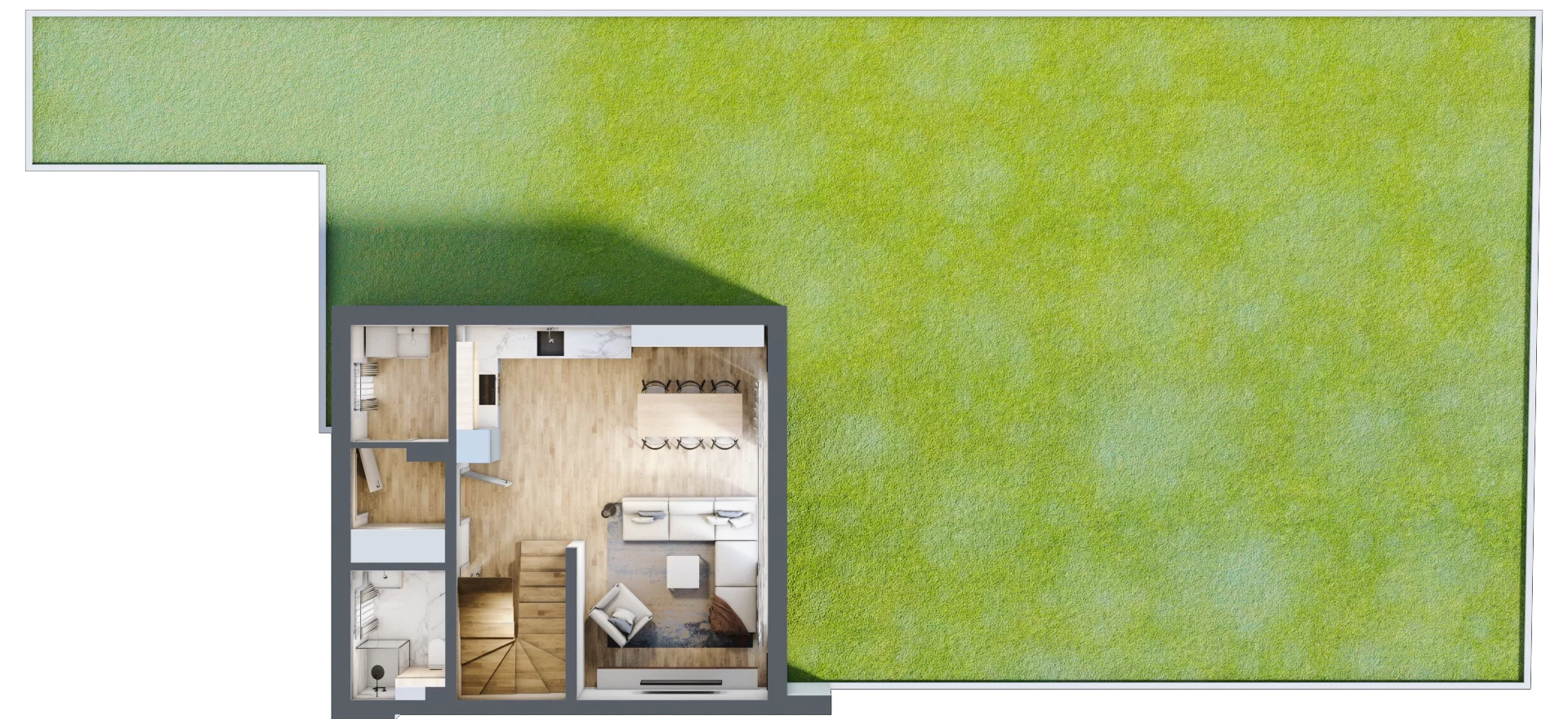 Dom 96,95 m², oferta nr 6/1, Brzegowa Park etap II, Łomianki, ul. Brzegowa