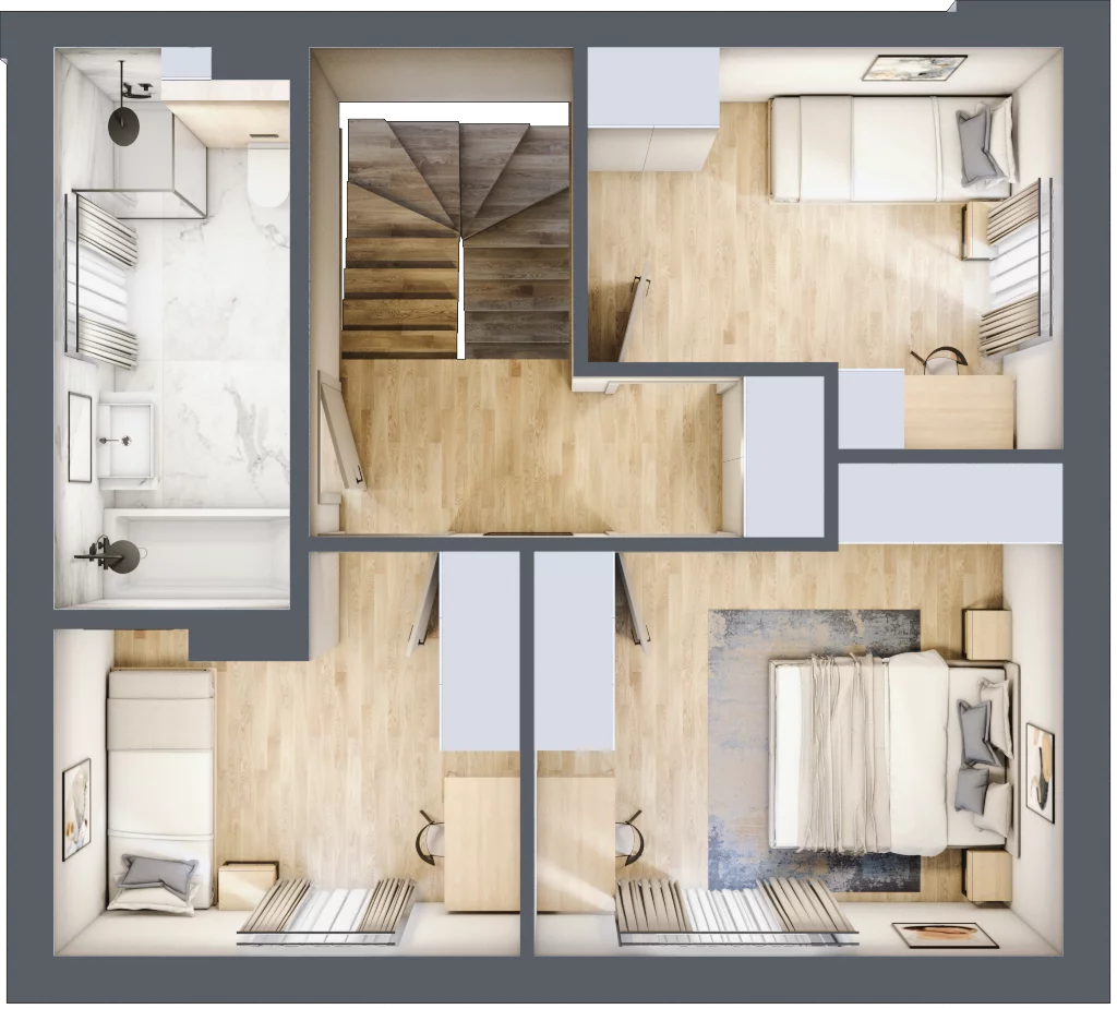 Dom 96,95 m², oferta nr 3/2, Brzegowa Park etap II, Łomianki, ul. Brzegowa