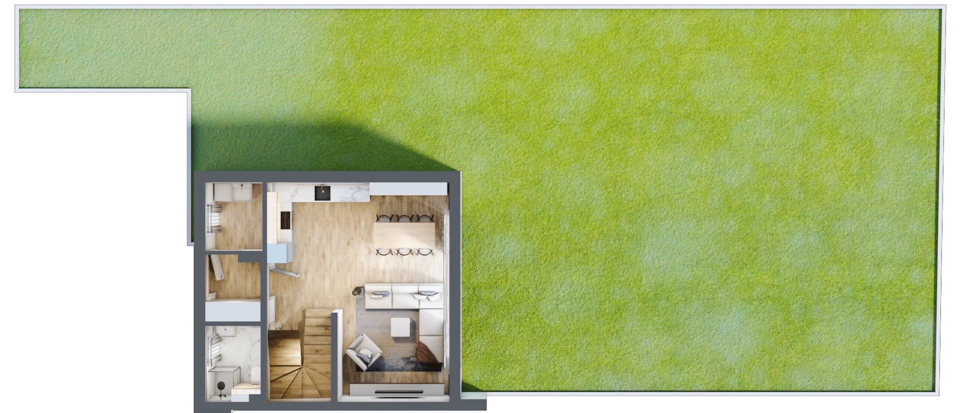 Dom 96,95 m², oferta nr 3/1, Brzegowa Park etap II, Łomianki, ul. Brzegowa