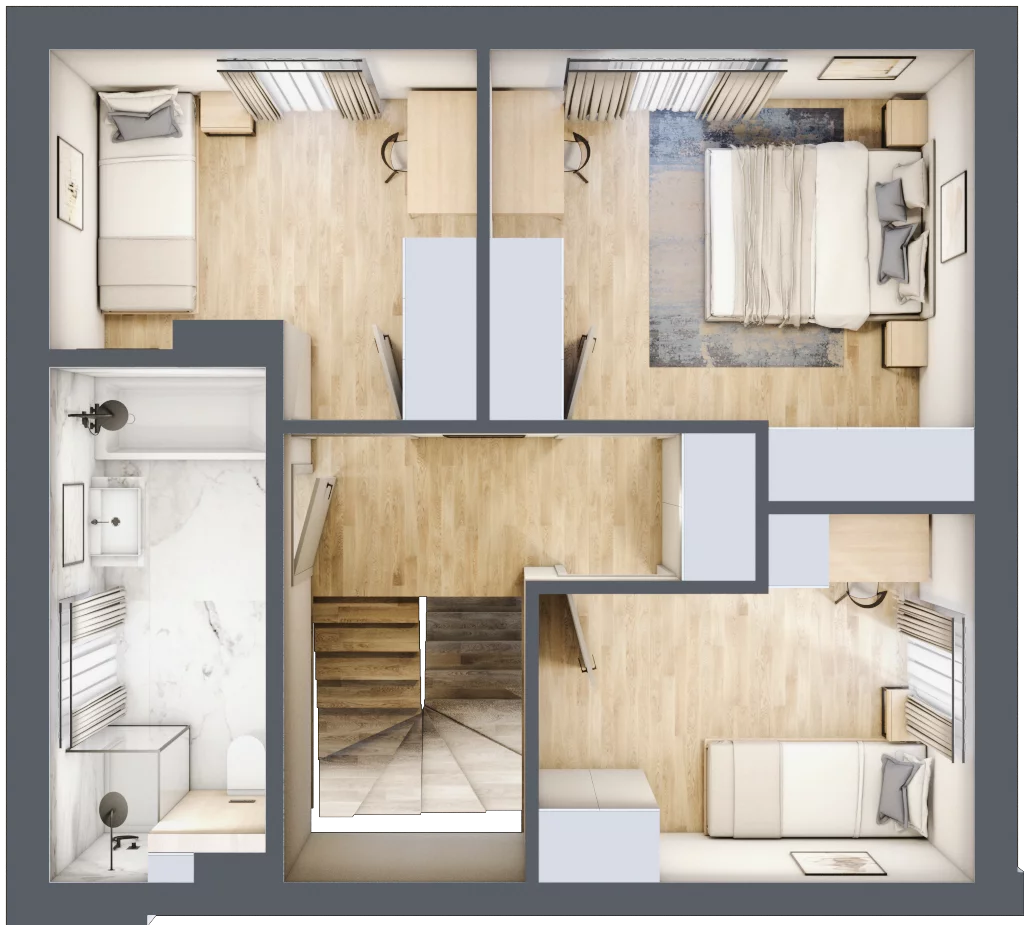 Dom 96,95 m², oferta nr 3/1, Brzegowa Park etap II, Łomianki, ul. Brzegowa