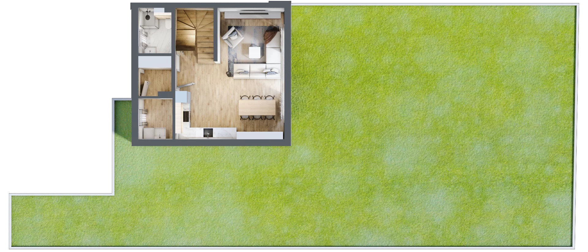 Dom 96,95 m², oferta nr 1/2, Brzegowa Park etap II, Łomianki, ul. Brzegowa