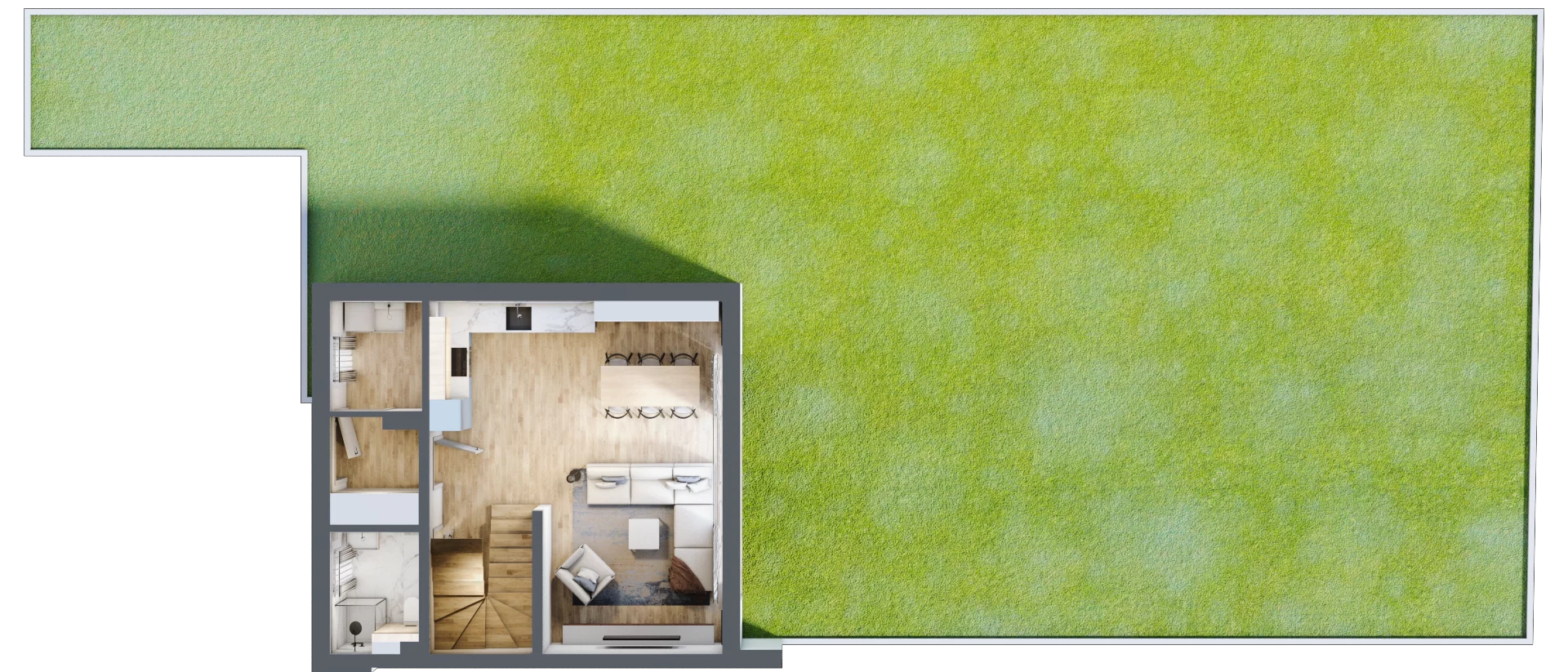 Dom 96,95 m², oferta nr 2/1, Brzegowa Park etap II, Łomianki, ul. Brzegowa