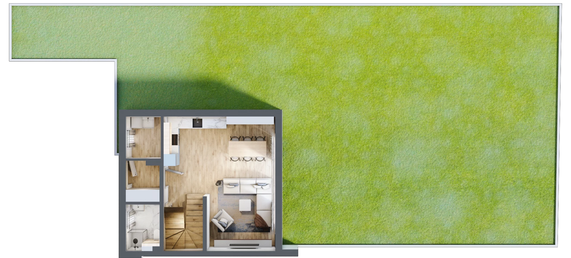 Dom 96,95 m², oferta nr 5/1, Brzegowa Park etap II, Łomianki, ul. Brzegowa