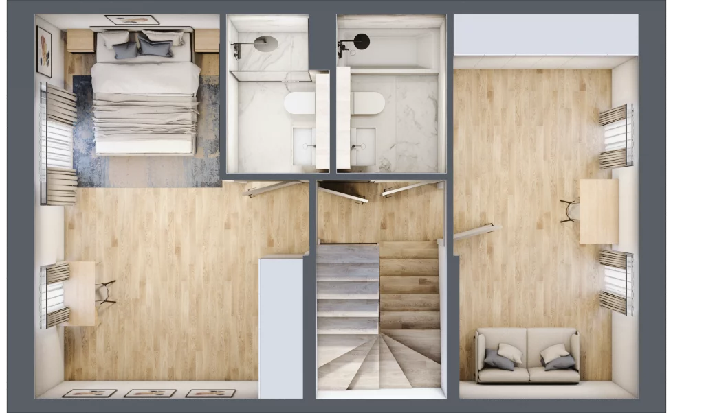 Dom 84,68 m², oferta nr 10.b, Leszczyńskiego 25, Warszawa, Ursus, Gołąbki, ul. Leszczyńskiego 25